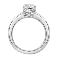 Womens 1 1/4 CT. T.W. Cubic Zirconia Sterling Silver Oval Engagement Ring