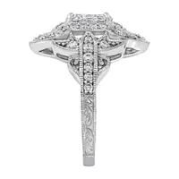 Womens 2 CT. T.W. Cubic Zirconia Sterling Silver Dome Cocktail Ring