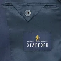Stafford Super Blue Birdseye Slim Fit Stretch Suit Jacket