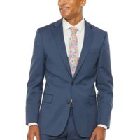 Stafford Super Blue Birdseye Slim Fit Stretch Suit Jacket