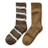 mutual weave Pair Crew Socks Mens