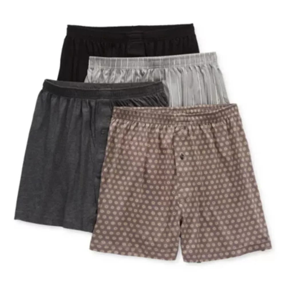 Stafford Knit Mens 4 Pack Boxers