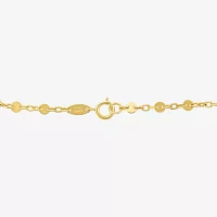 10K Gold 7.25 Inch Solid Link Chain Bracelet