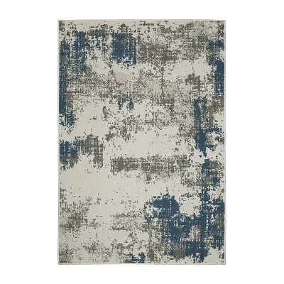 Covington Home Trieste Distressed Abstract Indoor Outdoor Rectangular Area Rug