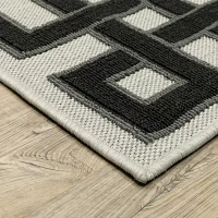 Covington Home Trieste Classic Bordered Indoor Outdoor Rectangular Area Rug