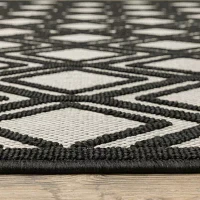 Covington Home Trieste Double Diamond Indoor Outdoor Rectangular Area Rug