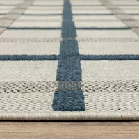 Covington Home Trieste Preppy Plaid Indoor Outdoor Rectangular Area Rug