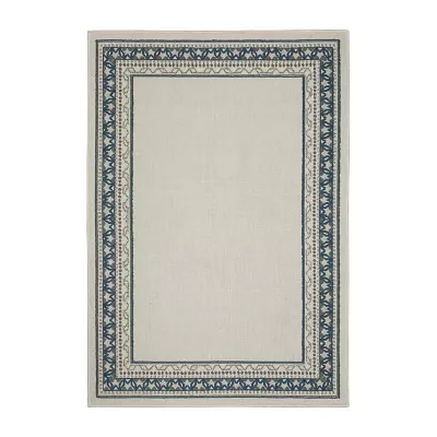 Covington Home Trieste Vintage Bordered Indoor Outdoor Rectangular Area Rug