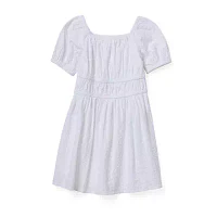 Thereabouts Little & Big Girls Short Sleeve Puffed Sleeve A-Line Dress