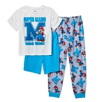 Little & Big Boys -pc. Super Mario Pajama Set