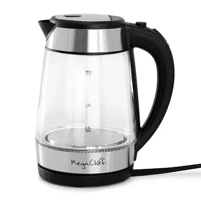 Megachef 7-Cup Stainless Steel Electric Kettle