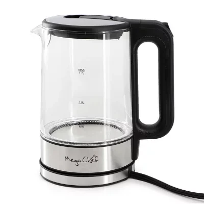 MegaChef. 7-Cup Stainless Steel Electric Kettle
