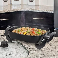 Megachef 12in. Black Electric Skillet