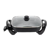 Megachef 12in. Black Electric Skillet