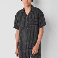 Arizona Mens Textured Camp Shirt