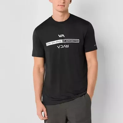 RVCA Mens Crew Neck Short Sleeve Graphic T-Shirt