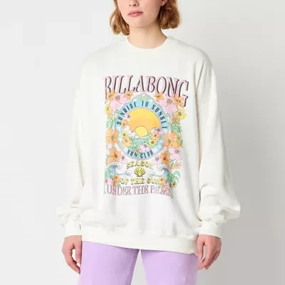 Billabong Juniors Womens Crew Neck Long Sleeve Sweatshirt