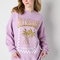 Billabong Juniors Womens Crew Neck Long Sleeve Sweatshirt