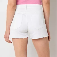 a.n.a Womens Mid Rise Denim Short