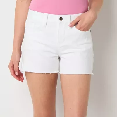 a.n.a Womens Mid Rise Denim Short