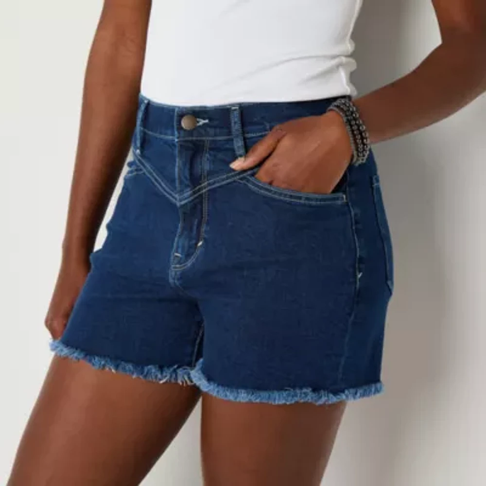 a.n.a Womens High Rise 3 1/2" Denim Short