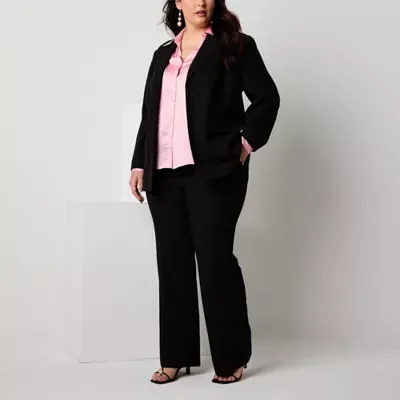 Worthington Womens Regular Fit Blazer Plus