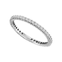 1/2 CT.T.W. Natural Diamond 14K White Gold Eternity Wedding Band