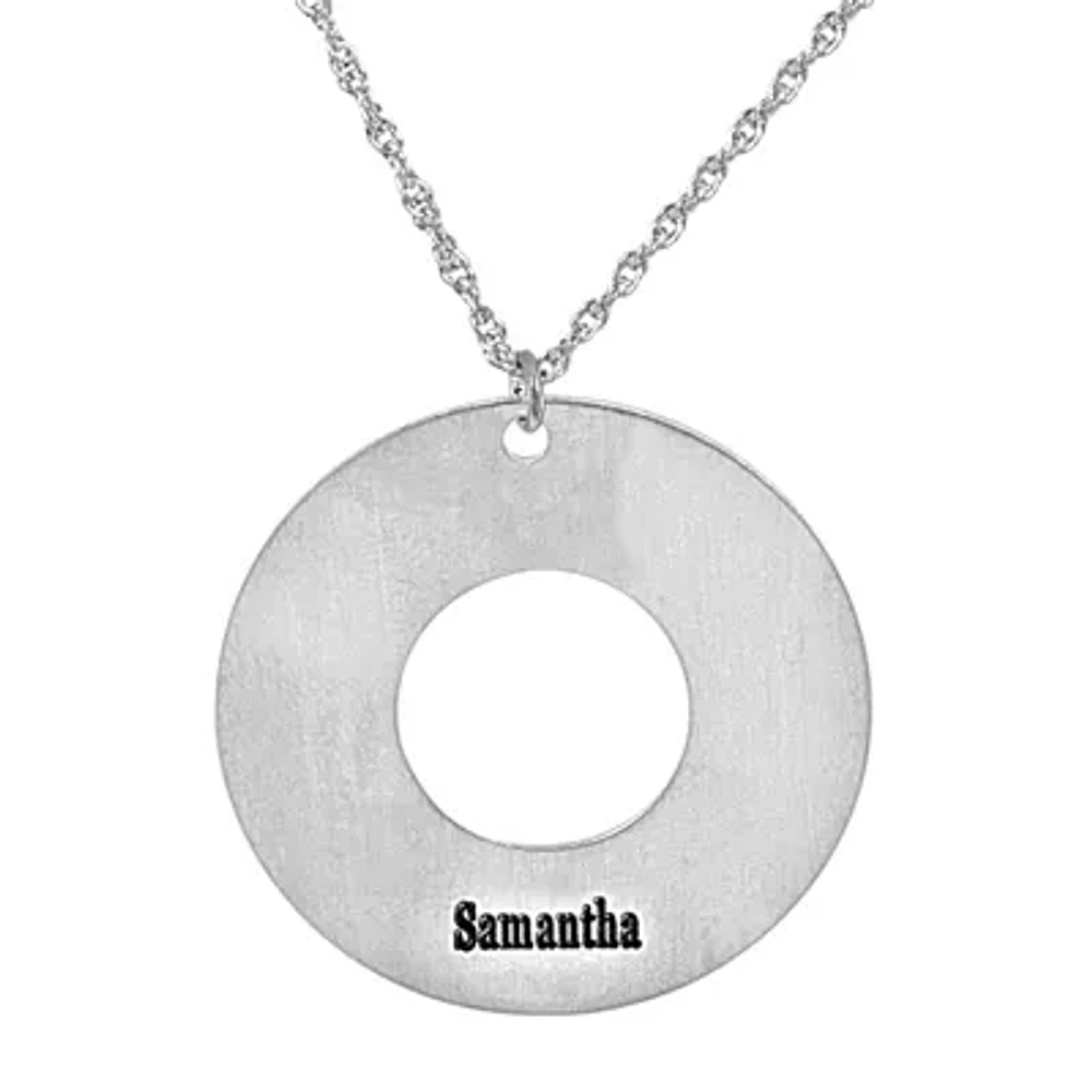 Personalized Grant Me the Serenity Sterling Silver Pendant Necklace