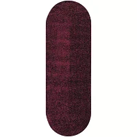 Better Trends Chenille Braid Oval Runner Rug