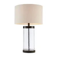 Hampton Hill Macon Glass Cylinder Table Lamp