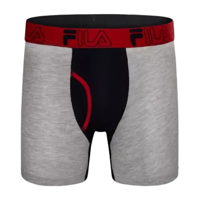 FILA Ultra Soft Stretch Mens 4 Pack Boxer Briefs - JCPenney