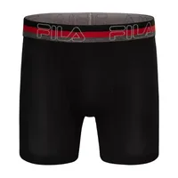 FILA Ultra Soft Stretch Mens 4 Pack Boxer Briefs