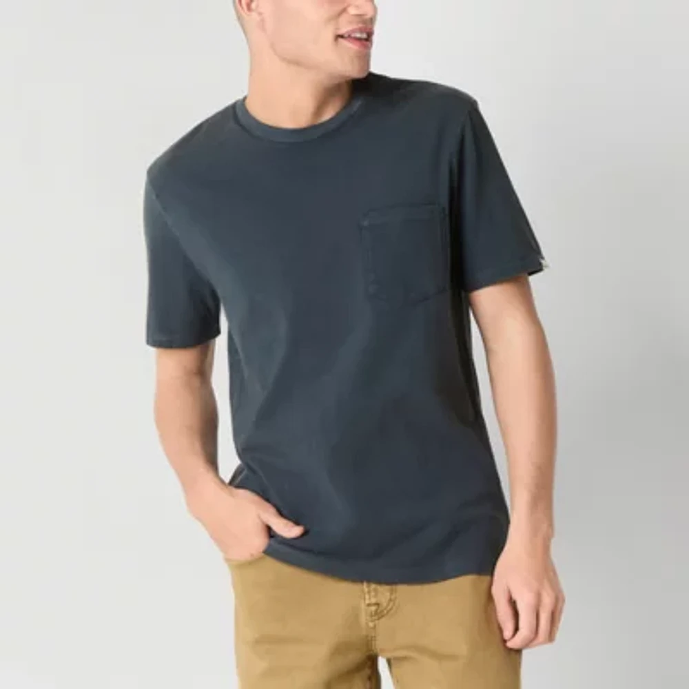 Frye and Co. Mens Crew Neck Short Sleeve Pocket T-Shirt