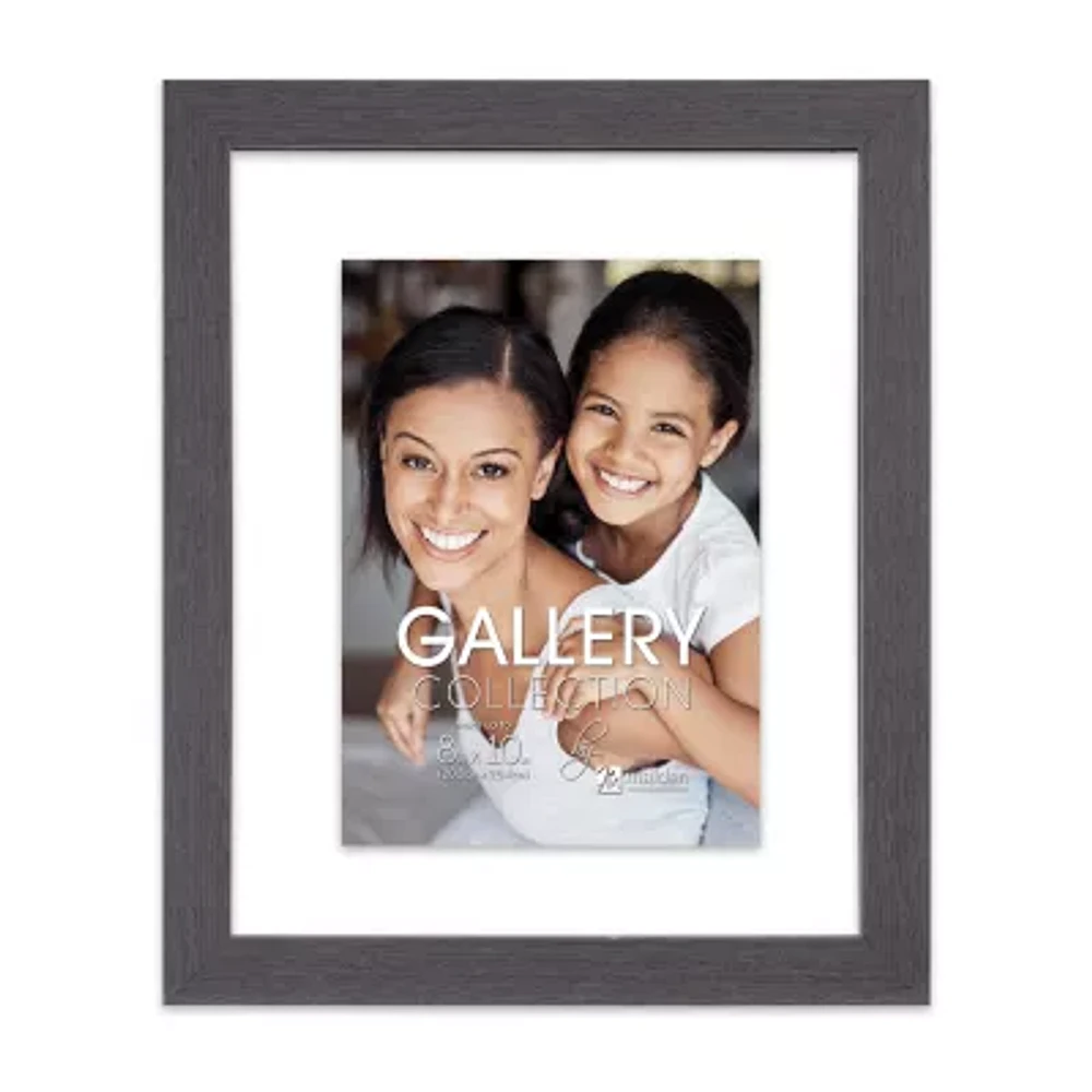 Malden 8"X10" Charcoal Float Niagra Wall Frame