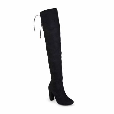 Journee Collection Womens Stacked Heel Dress Boots