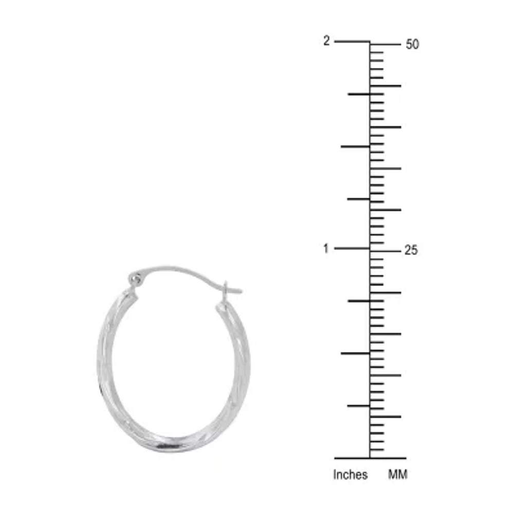 14K Gold 20mm Round Hoop Earrings