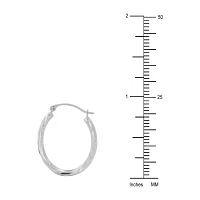 14K Gold 20mm Round Hoop Earrings