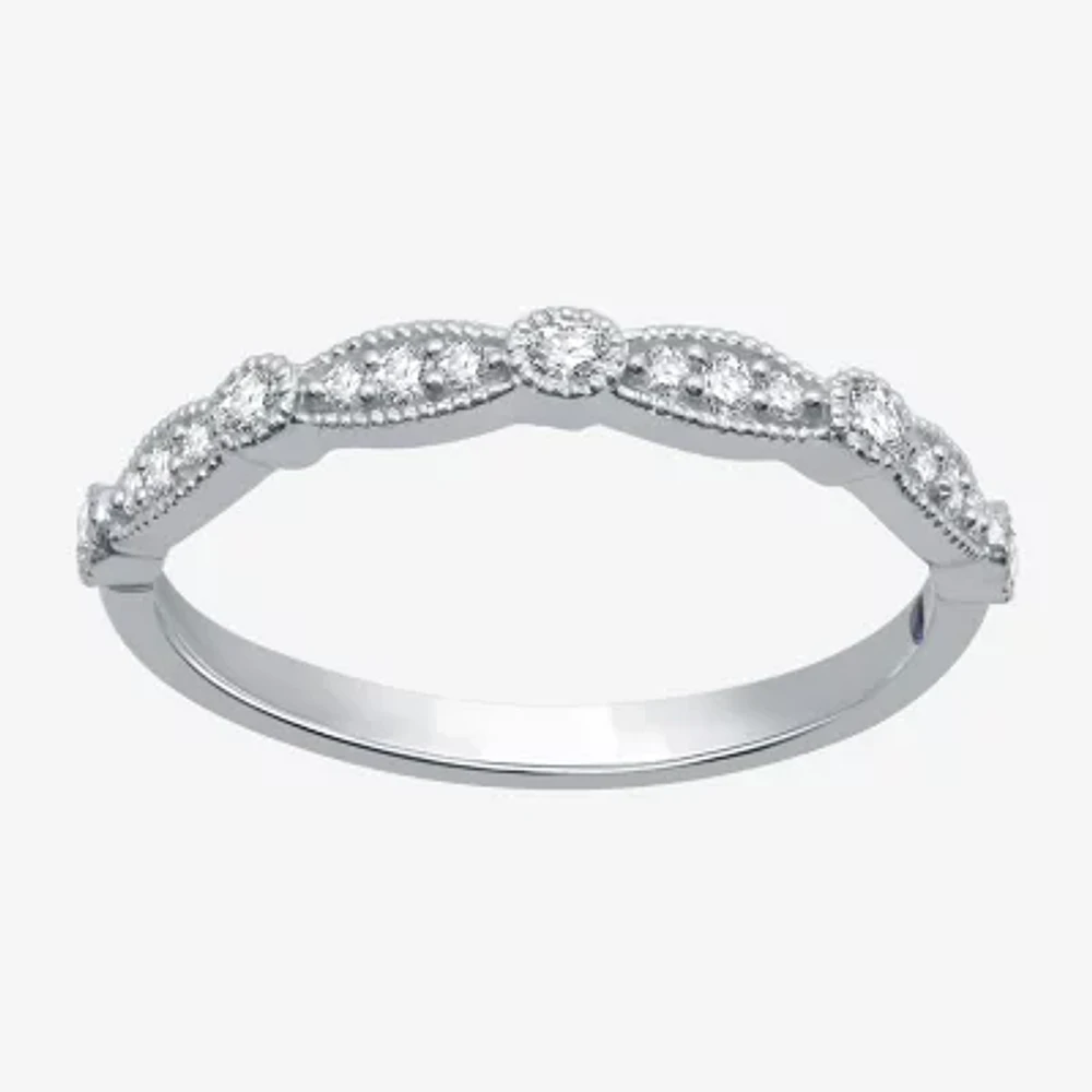 I Said Yes (H-I / I1) 1/5 CT. Lab Grown White Diamond Sterling Silver Wedding Band