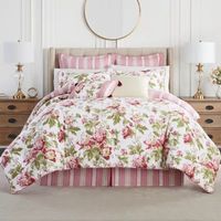 Waverly Forever Peony 4-pc. Floral Midweight Comforter Set