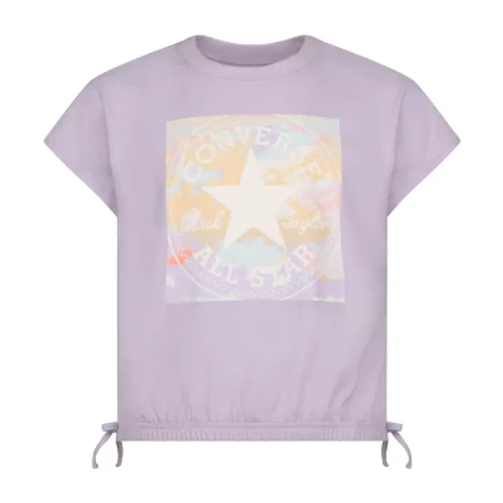 Converse Big Girls Crew Neck Short Sleeve T-Shirt