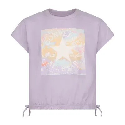 Converse Big Girls Crew Neck Short Sleeve T-Shirt