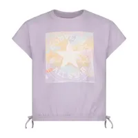 Converse Big Girls Crew Neck Short Sleeve T-Shirt