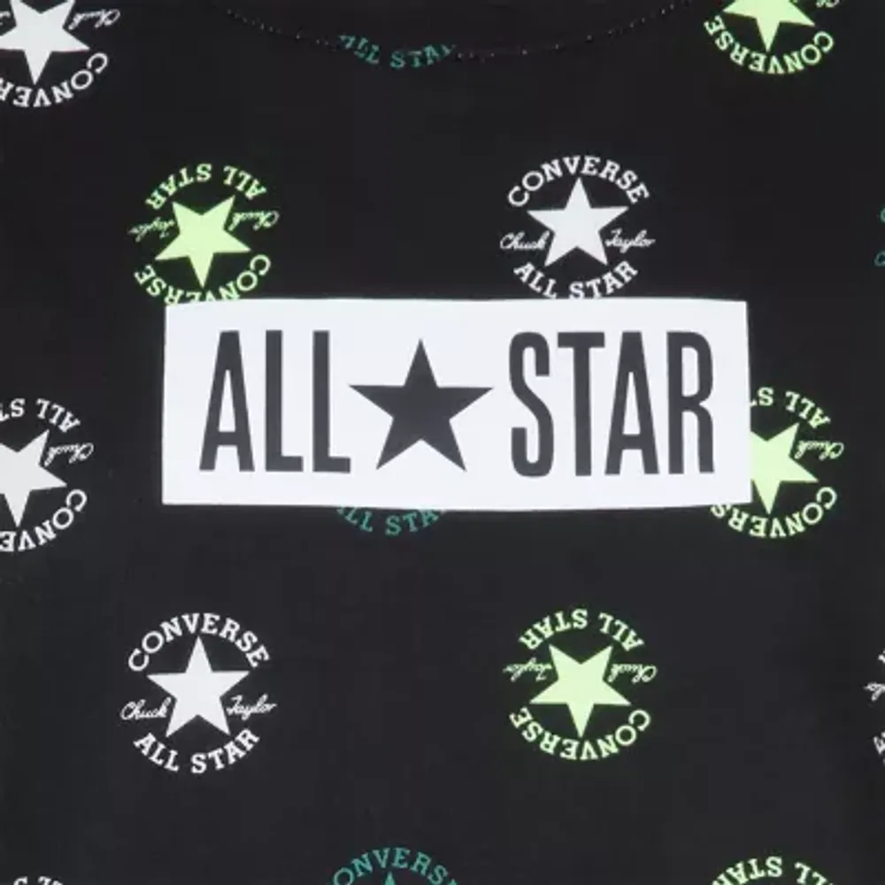 Converse Big Boys Crew Neck Short Sleeve Graphic T-Shirt