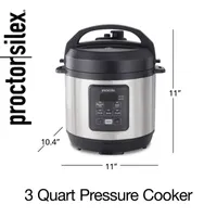 Proctor Silex Pressure Cooking 12 Cups Electric Pressure Cooker