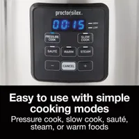 Proctor Silex Pressure Cooking 12 Cups Electric Pressure Cooker