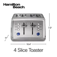 Hamilton Beach Extra Wide Slot Digital 4 Slice Toaster