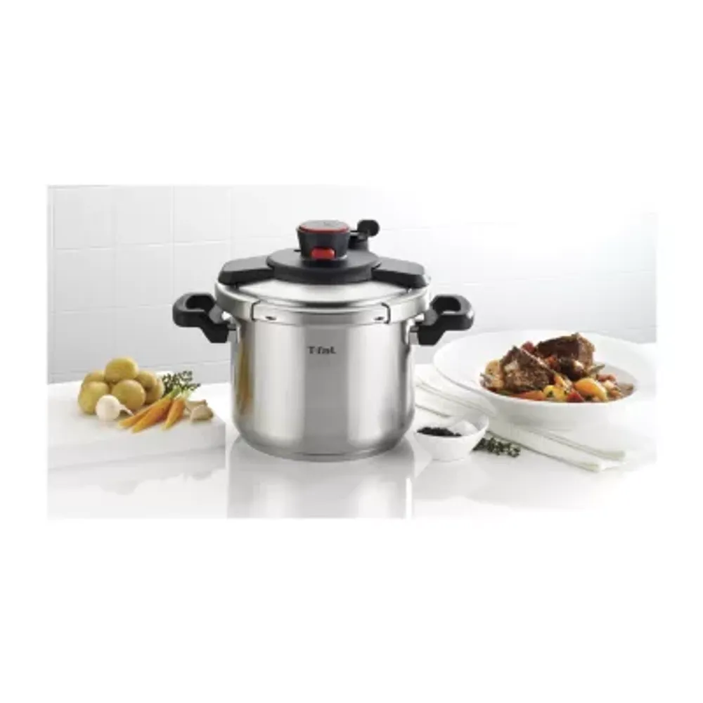 T-Fal Stainless Steel 8-qt. Pressure Cooker with Lid