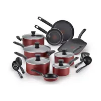 T-Fal Initiatives 18-pc. Aluminum Non-Stick Cookware Set