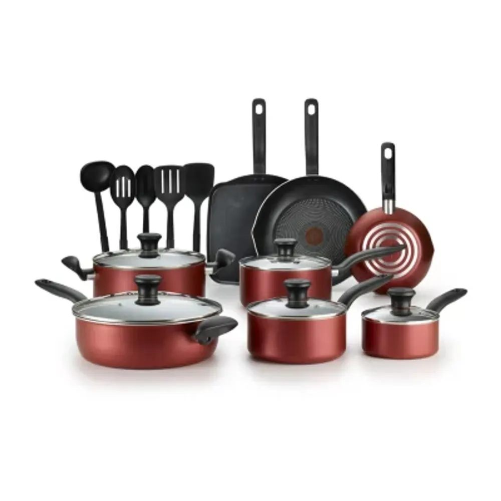 T-Fal Initiatives 18-pc. Aluminum Non-Stick Cookware Set