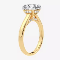 G-H / SI1-SI2) Womens CT. T.W. Lab Grown White Diamond 14K Gold Round Solitaire Engagement Ring